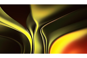 Fluid Green Metal Design Creates a, an Illustration by BazziBa♥