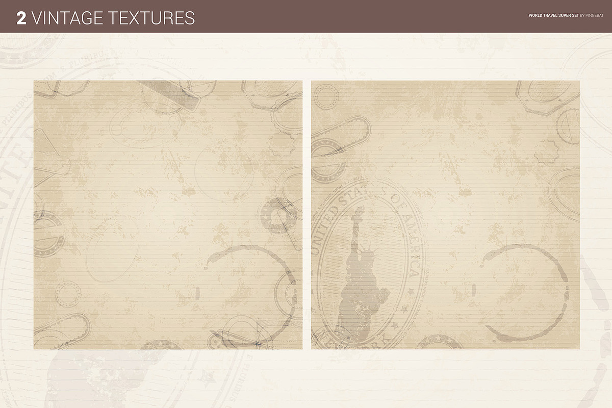 World Travel Super Set, a Texture Illustration by Pingebat (Photo 13 of 16)