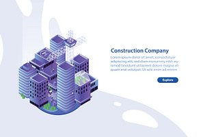 Construction company concept, a Work Illustration by Good Studio