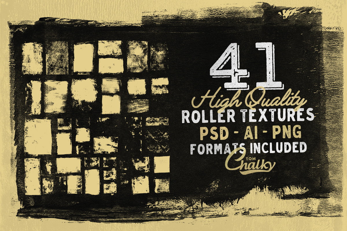 41 Roller Paint Textures, a Texture Graphic by Tom Chalky (Photo 1 of 7)