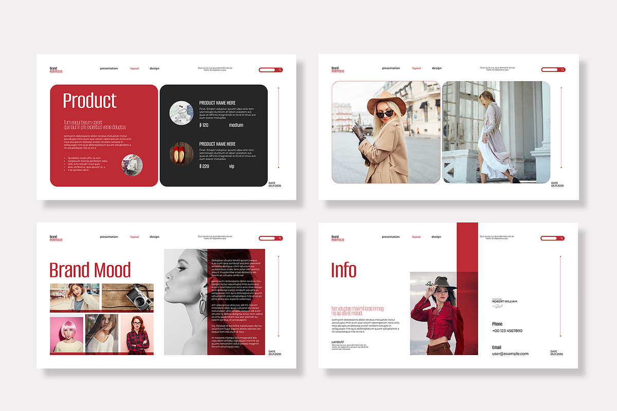 Portfolio Presentation Template preview 5