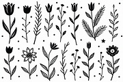 Simple Botanical Doodle Pack, an Illustration by Gfx_Store (Thumbnail 9 of 10)