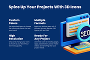 3D Virtual Seminar Icon Set, an Object 3D Model by Flat Icons (Thumbnail 4 of 8)
