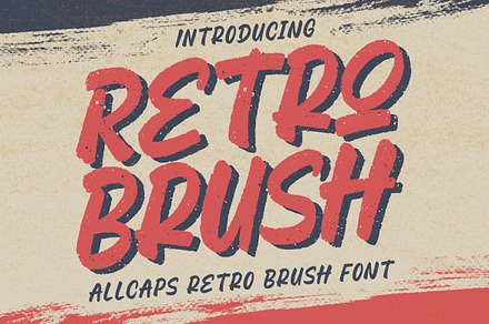 Retro Brush Font