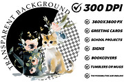 Collection of Spring Kittens Clipart, an Illustration by DreamCafeArt (Thumbnail 7 of 8)