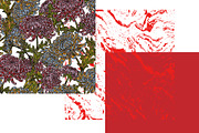 maximalist chrysanthemum botanical, a Pattern Graphic by NayaChu (Thumbnail 6 of 9)