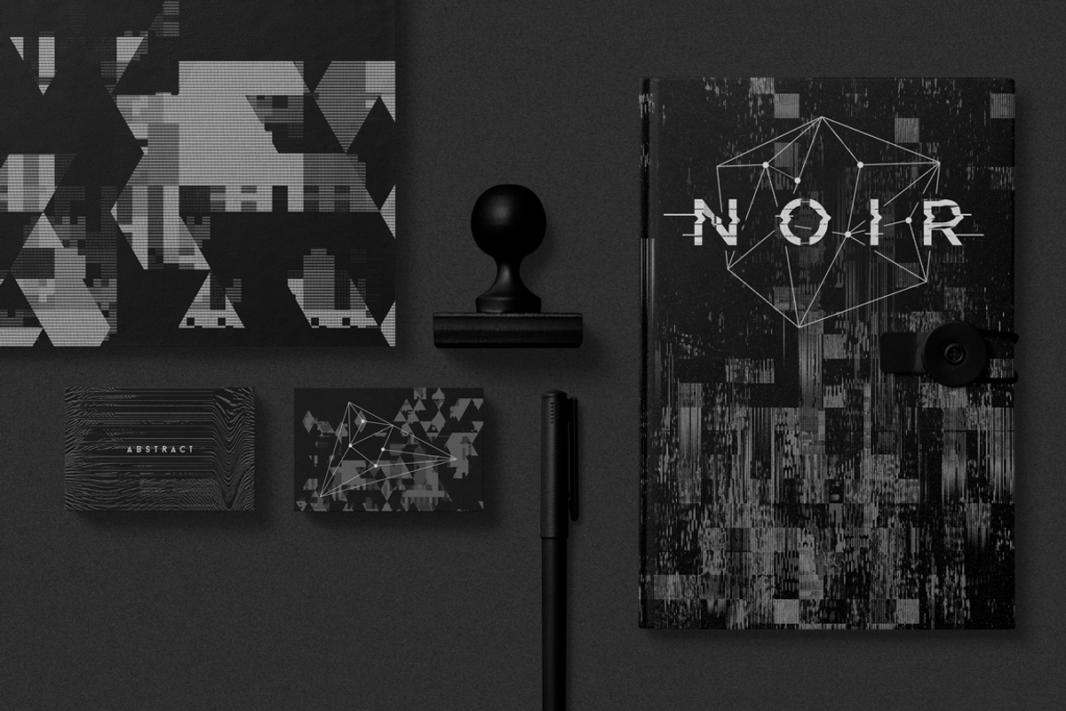 Noir Glitch textures and shapes, a Texture Graphic by MiksKS (Photo 2 of 11)