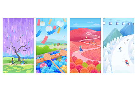 Beautiful Japan Seasonal Wallpapers