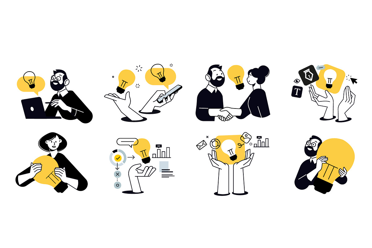 New Idea, a Person Illustration by PureSolution (Photo 5 of 6)