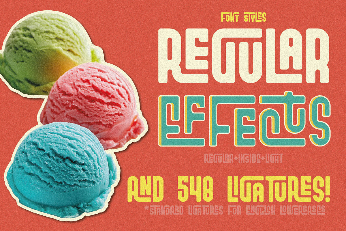 Gelatissimo Ligature Font, a Sans Serif Font by JumboDesign (Photo 5 of 5)