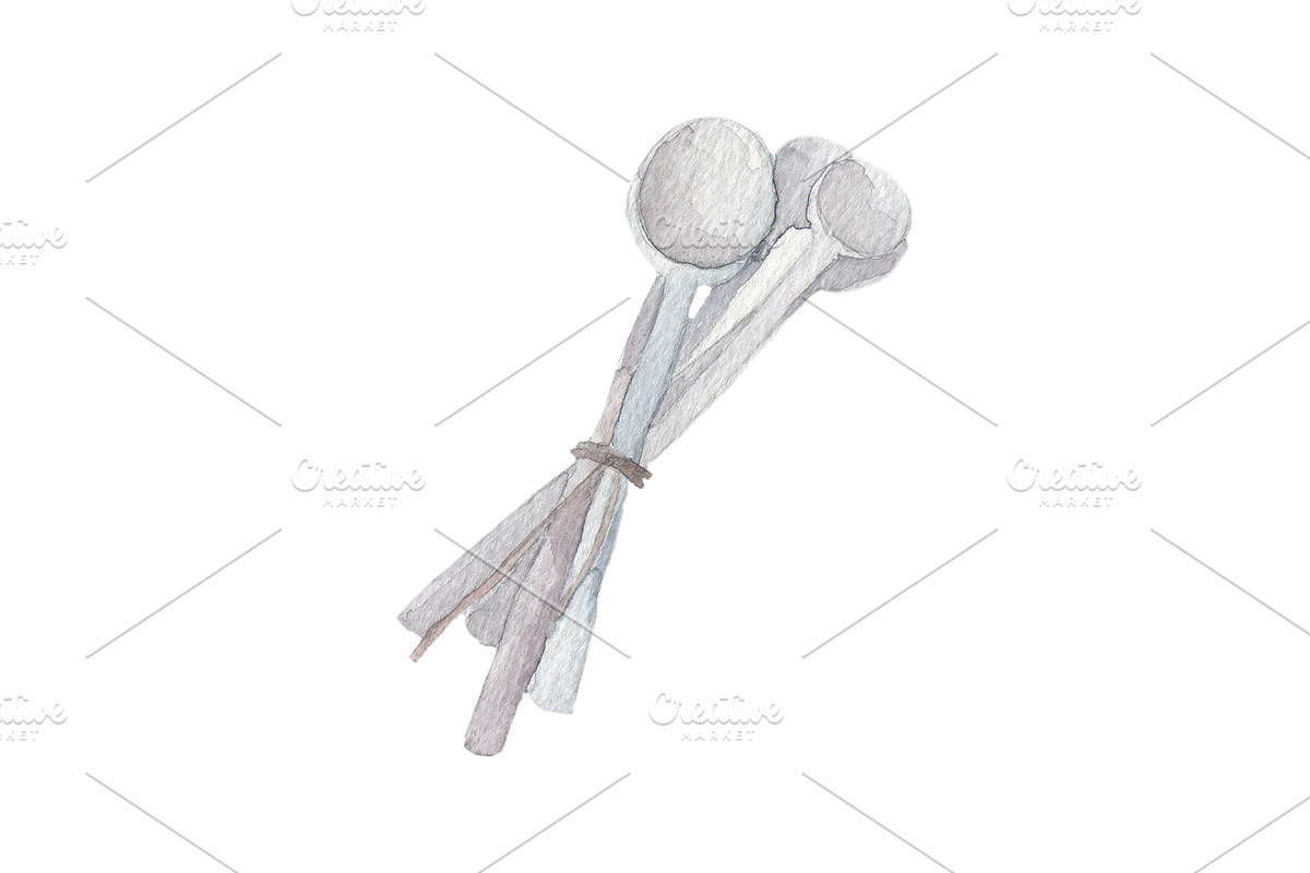 Watercolor kitchenware set, an Illustration by My watercolor shop (Photo 7 of 7)