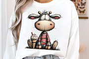 Whimsical Farm Animals Clipart, an Illustration by SinaCreation (Thumbnail 5 of 7)