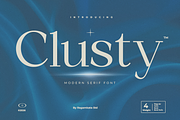 Clusty – Modern Serif, a Serif Font by RagamKata (Thumbnail 1 of 10)