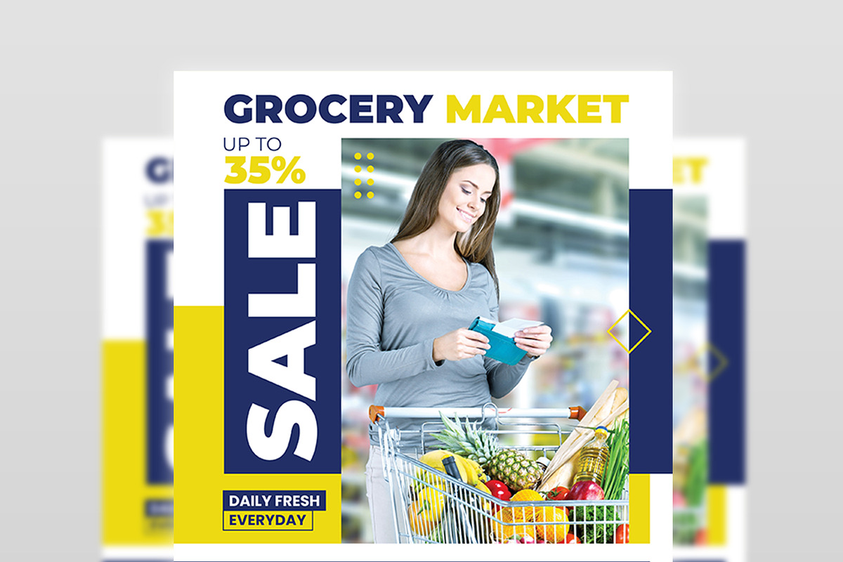 Grocery Market Flyer Template, a Flyer Template by OWPictures (Photo 3 of 4)
