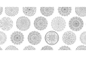 Mandala Collection, Seamless Pattern