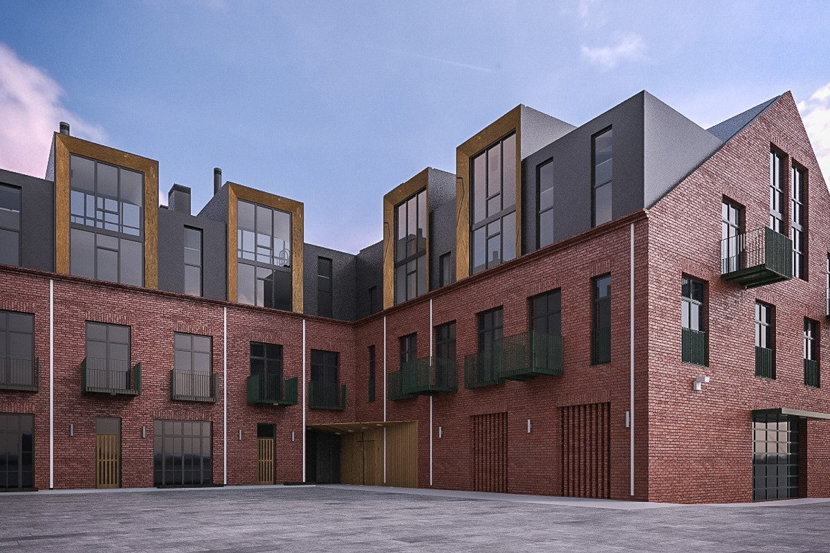 Loft Building Exterior, an Architecture 3D Model by 3DNUTS (Photo 4 of 10)