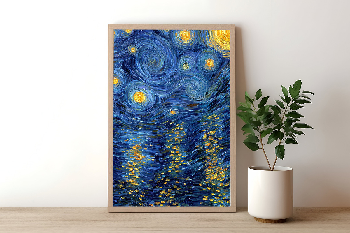 Starry Night Floral Illustration, a Decorative Illustration by Housui Patterns (Photo 12 of 12)