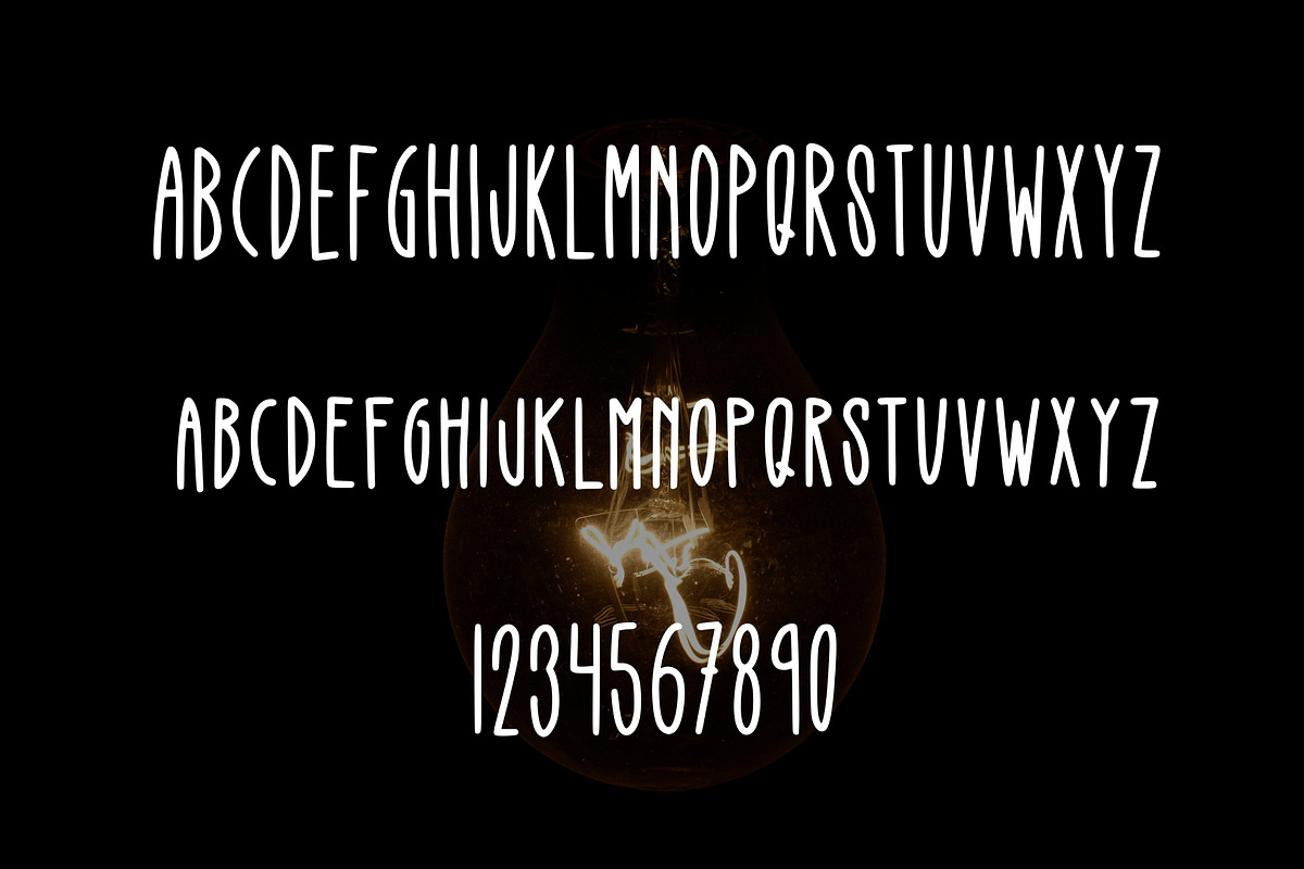 Bright Idea, a Font by Kitaleigh (Photo 2 of 4)