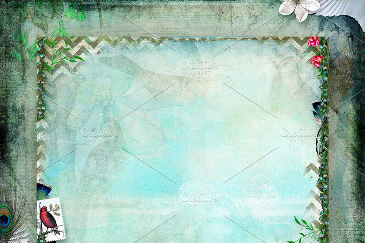 Bird Song Art Papers, a Texture Graphic by TheUrbanLine (Photo 2 of 4)