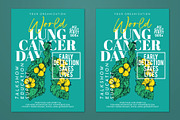 World Lung Cancer Day Flyer, a Flyer Template by ashenterprise (Thumbnail 2 of 3)