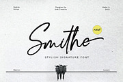 Smithe Signature, a Script Font by Soft Creative (Thumbnail 1 of 17)