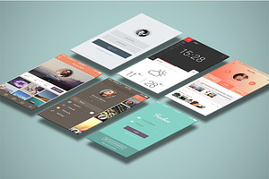 Mobile Mock Ups - Isometric Scenes