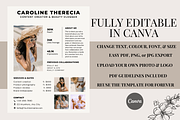 1 Page Elegant Rate Card Media Kit, a Social Media Template by Daily Creative (Thumbnail 2 of 4)