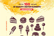 Restaurant - Watercolor/Pastel kit, an Illustration by All Design Store (Thumbnail 3 of 4)