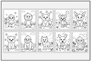 Wild Animals Coloring Pages for Kids, an Animal Illustration by Lamia Emad (Thumbnail 3 of 5)
