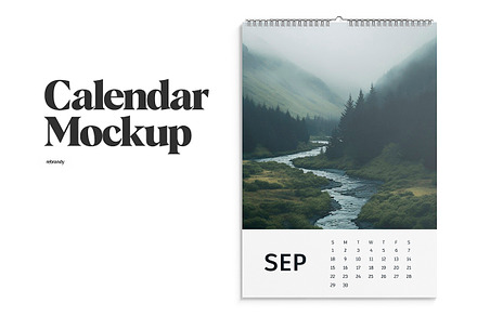 Calendar Mockup, a Graphic by rebrandy