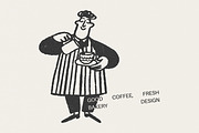 50 Hand-Drawn Сoffee Characters, a Food Illustration by Veyla (Thumbnail 7 of 13)