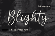 Blighty - a Handwritten Font, a Script Font by Ali Hamidi (Thumbnail 1 of 9)
