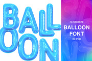 3D FONT | BALLOON | 3D PSD, a Symbol Font by Sergey Serebrennikov (Thumbnail 1 of 5)