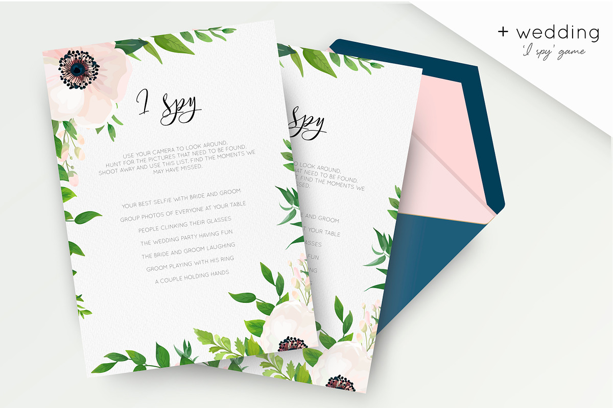 Wedding suite - Delicate anemone, an Invitation Template by Alewiena (Photo 4 of 4)