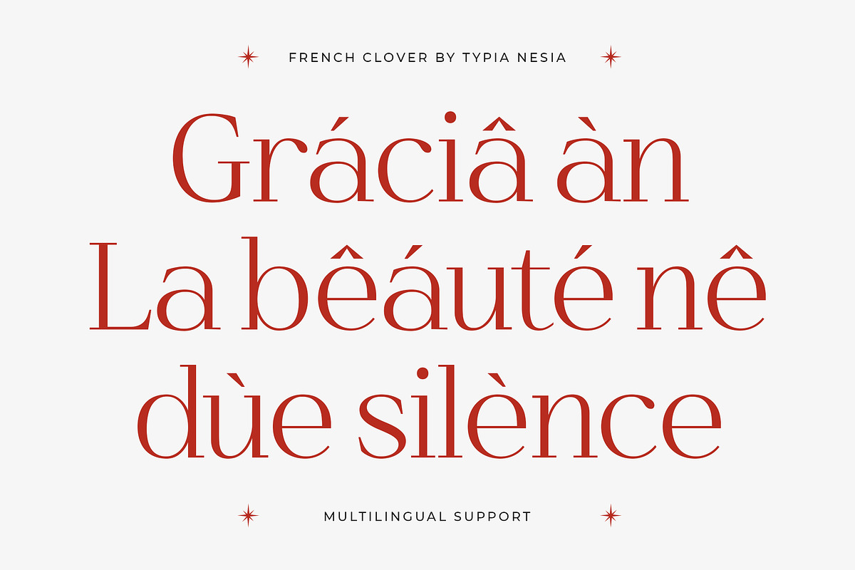 French Clover - Ligature Serif, a Serif Font by Typia Nesia (Photo 4 of 13)