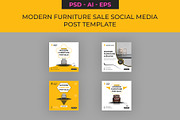 Modern Furniture Sale Social Media, a Social Media Template by Lakhan1998 (Thumbnail 1 of 3)