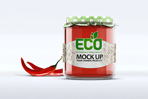 Glass Jar Mockup, a Packaging Mockup by Hubzway