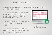 Google Sheets Monthly Budget Tracker, a Templates & Theme by BRANDcontent (Thumbnail 6 of 7)