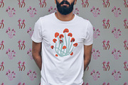 Grainy Surreal Mushrooms set, a Decorative Illustration by Paper Cherry (Thumbnail 9 of 12)