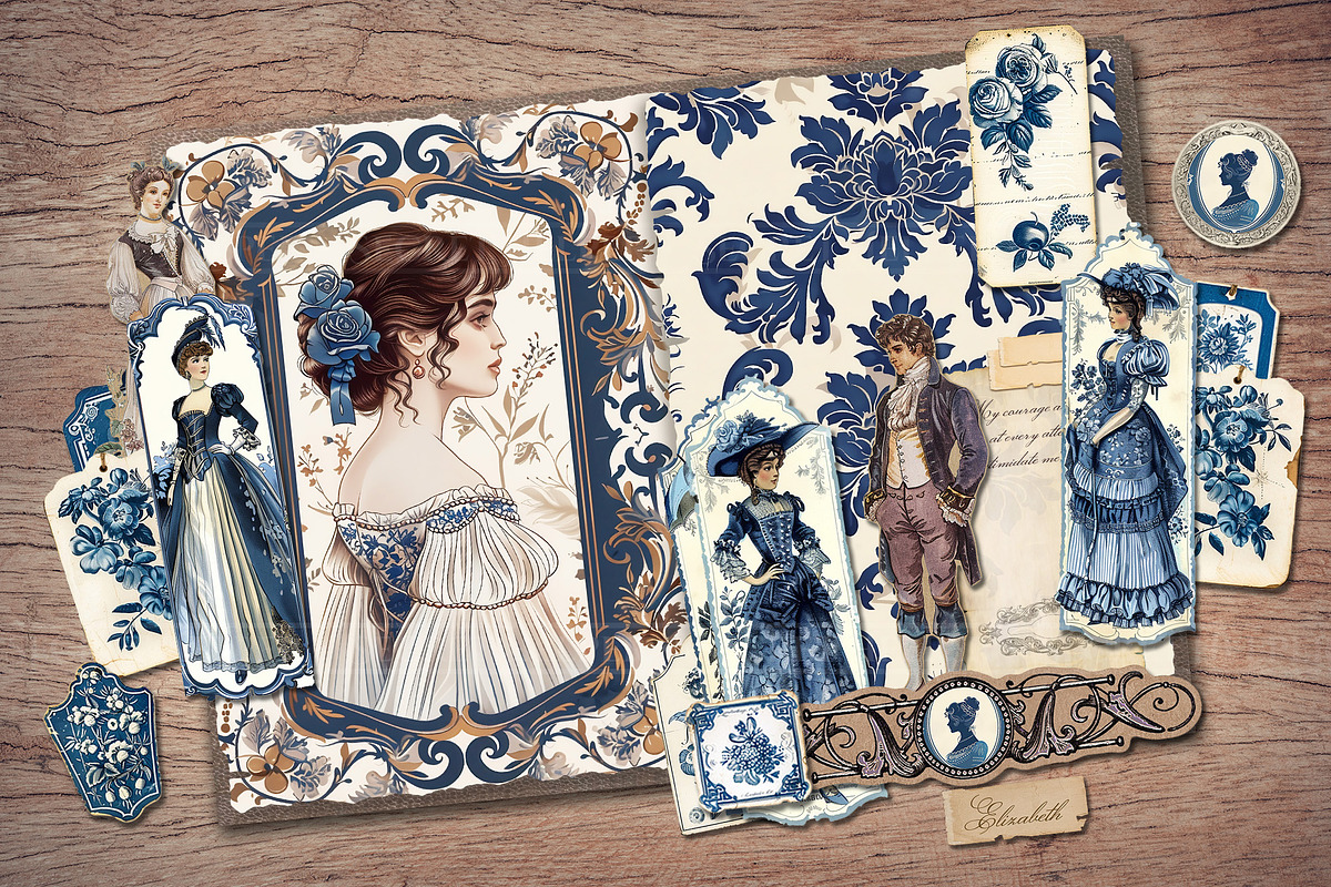 Pride and Prejudice Scrapbook Kit, a Person Illustration by Secret Helper (Photo 7 of 8)
