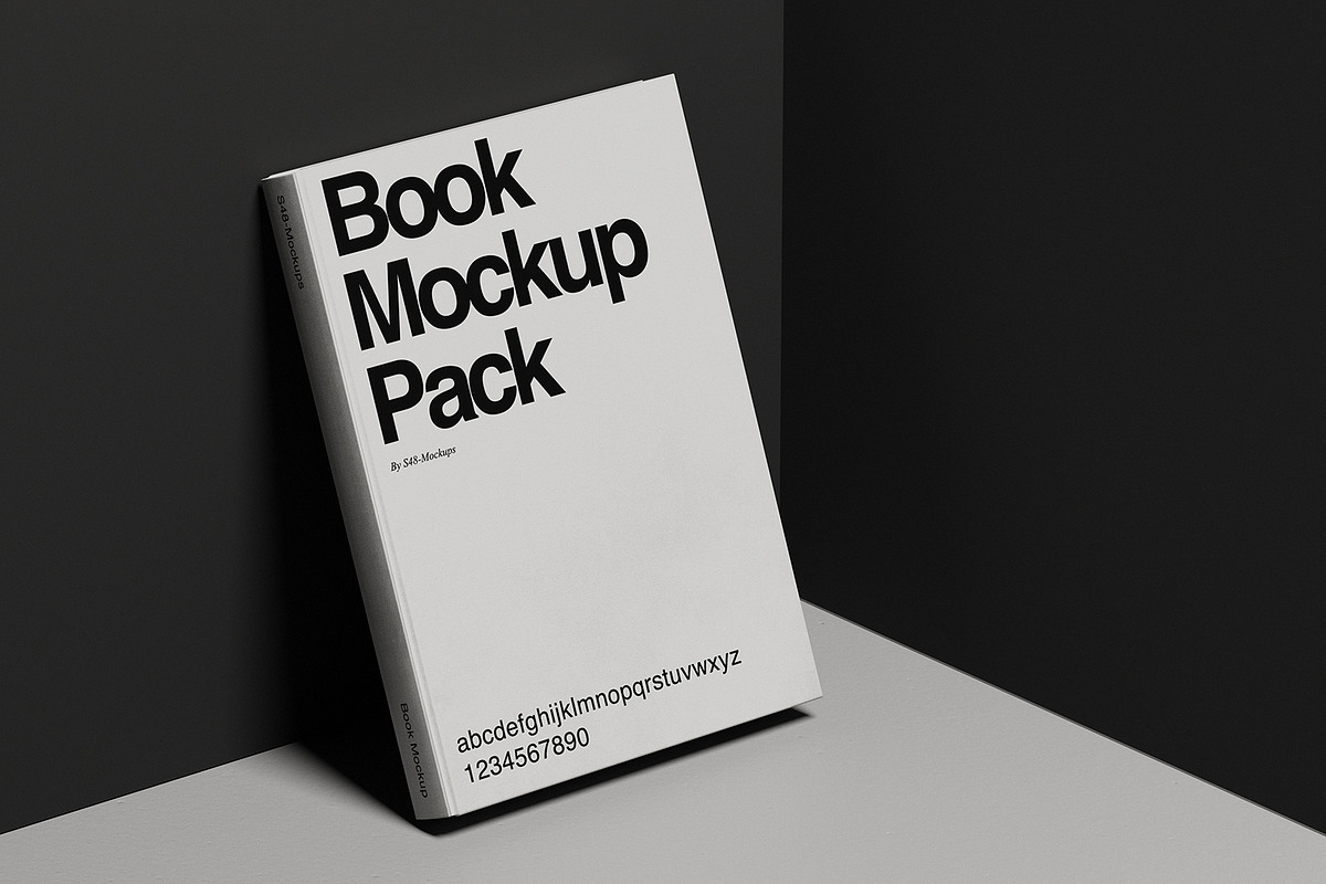 Mockup Pack - Minimal Book Covers, a Print Template by S48 Mockups (Photo 4 of 8)