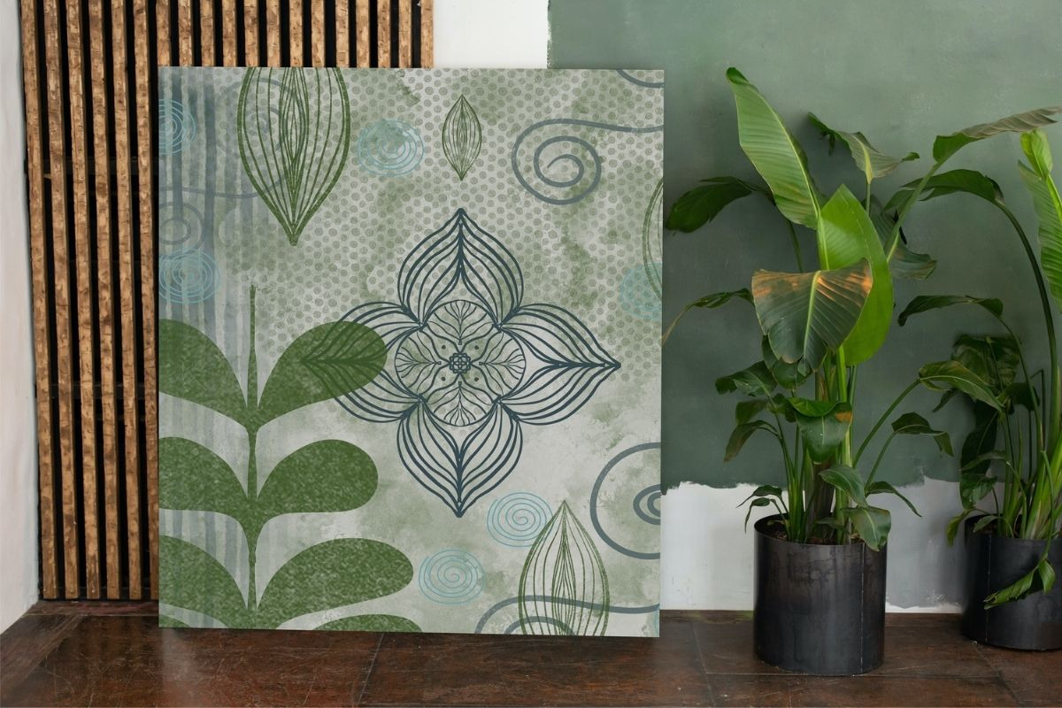 Mint Sage Mixed Media Digital Papers, an Illustration by Luna Y Mar (Photo 6 of 12)