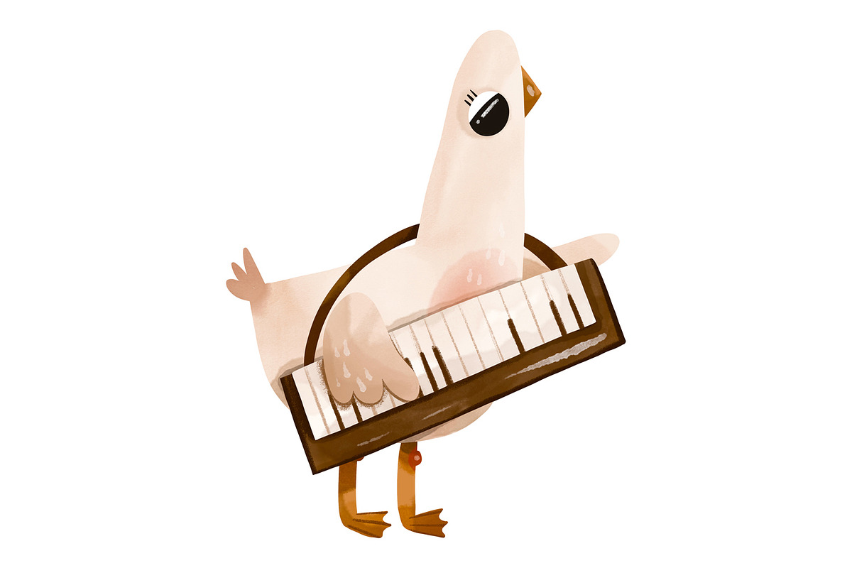 Cute Musical Geese Clipart Set, an Animal Illustration by the_myro (Photo 11 of 12)