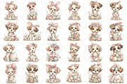 Watercolor Easter Dog Clipart, an Illustration by Black Bird Studio (Thumbnail 2 of 5)