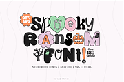 SPOOKY RANSOM Halloween Cut Out Font, a Handwritten Font by Blush Font Co. (Thumbnail 1 of 14)