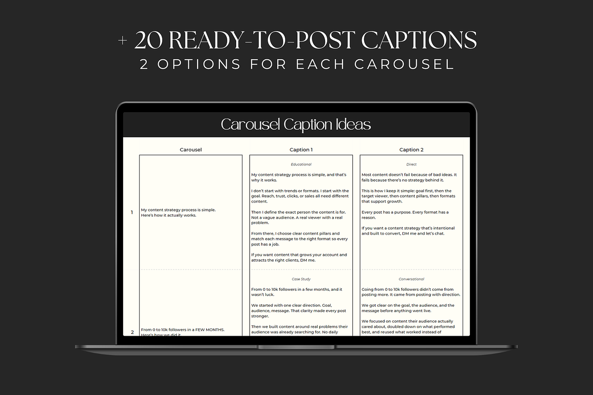 Carousels for Social Media Managers, a Social Media Template by Meraki Templates (Photo 8 of 10)