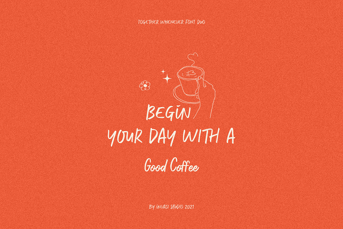 Together Whenever Font Duo, a Script Font by Invasi Studio (Photo 10 of 11)