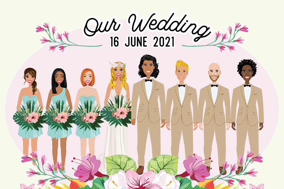 Wedding Portrait Creator, an Illustration by Lauren Lesley Studio (Photo 2 of 37)