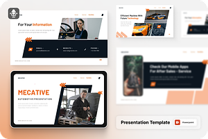 Automotive Presentation Powerpoint, a Presentation Template by SquidPixey