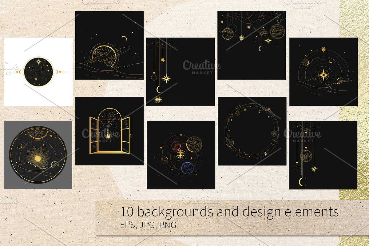 Space 2. Set of design elements, a Pattern Graphic by Nadia Murash (Photo 3 of 4)